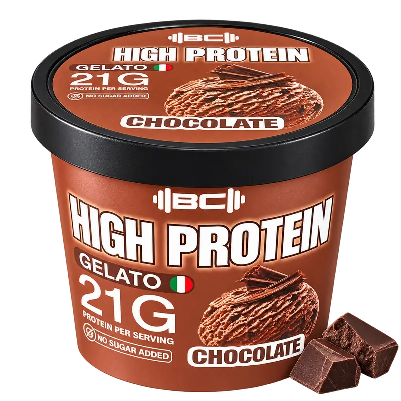 Chocolate high protein gelato